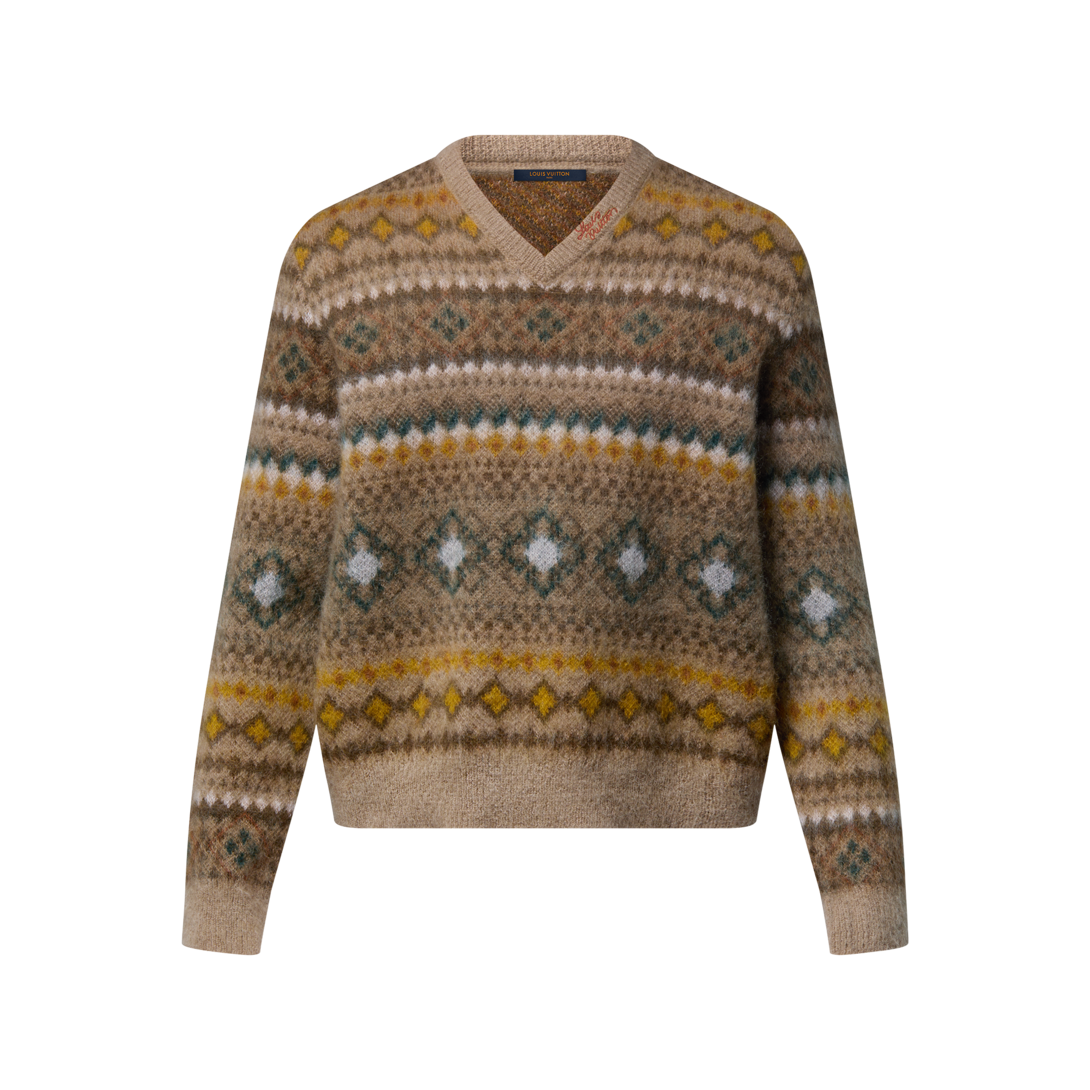 Mohair Blend Fair Isle Pullover - Ready-to-Wear | LOUIS VUITTON